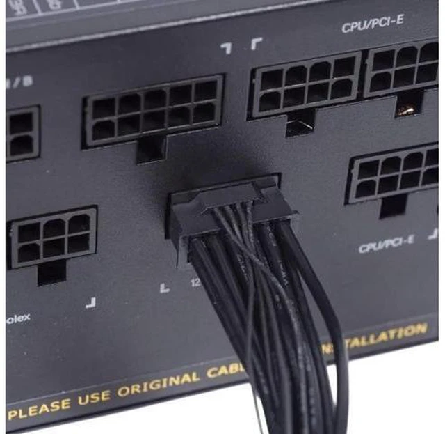 Alt view image 11 of 14 - ATX3.0 PCI-E 5.0 Power Modular 12VHPWR Cable 16Pin to 16Pin for 3080 3090TI 4080 4090 PSU 12+4Pin Graphics Card
