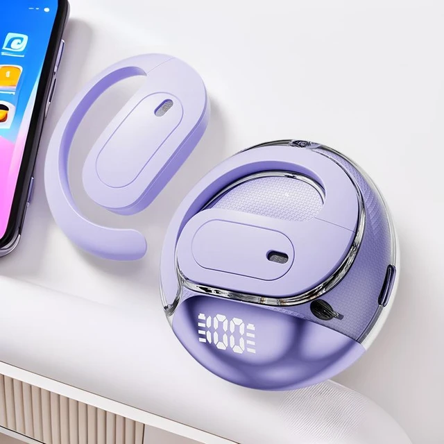 Alt view image 6 of 8 - M112 AI Translation Bestseller Transparent OWS Over-Ear Bluetooth Headset Coconut Ball Design, High-Quality Sound, Bluetooth 5.4