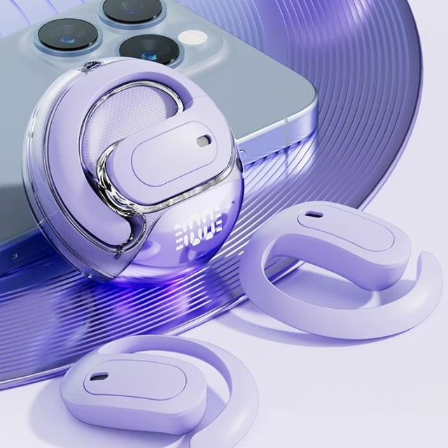 Alt view image 8 of 8 - M112 AI Translation Bestseller Transparent OWS Over-Ear Bluetooth Headset Coconut Ball Design, High-Quality Sound, Bluetooth 5.4