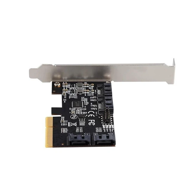 Alt view image 7 of 8 - PCIe x4 to 4-Port SATA 3.0 Expansion Card ASM1164 Controller, 6Gbps per Port, Supports SSD Boot, IDE/AHCI Mode, for Desktop, Server, and Storage Expansion
