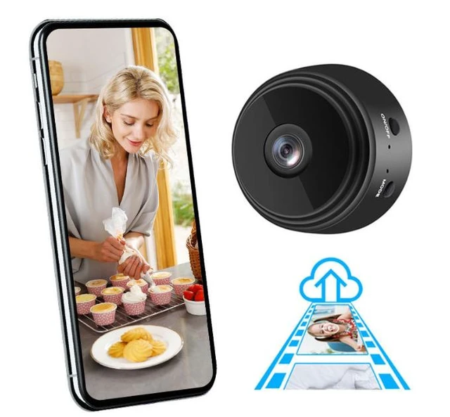 Alt view image 6 of 7 - A9 WiFi Wireless Security Camera, 1080P? Outdoor/Indoor Home Surveillance Cam with 90° Wide Angle, Night Vision, Motion Detection, H.264 Recording Supports TF Card, Remote Viewing for iOS/Android