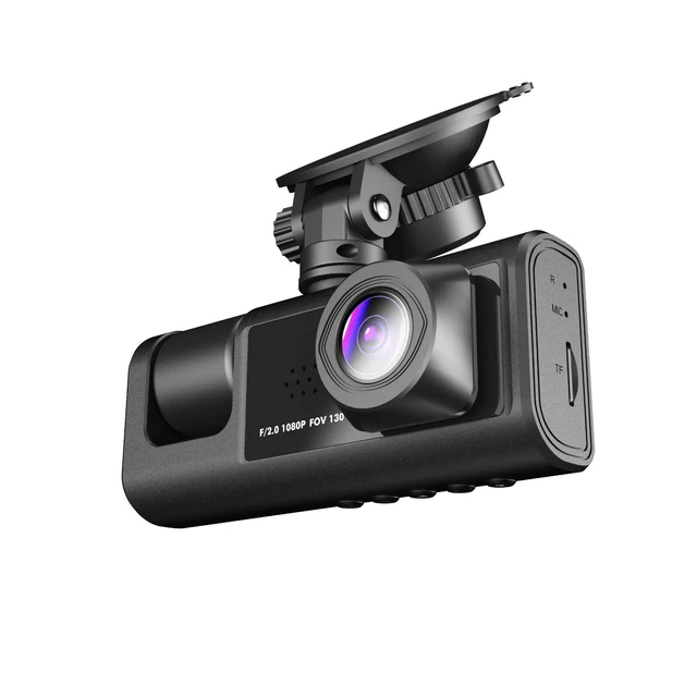 Alt view image 5 of 8 - 2" Screen 3-Channel Dash Cam Front+Rear+Simultaneous Display, 1080P HD, 170° Wide Angle, WiFi + APP, Backup Camera, Loop Recording Triple Lens Car DVR for Sedan SUV Truck (No SD Card)