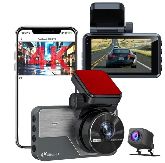 Alt view image 7 of 10 - Y06 4K+2K Dual Channel Dash Cam, Front 4K Ultra HD + Rear 2K QHD Recording 3" IPS Screen, 170° Wide Angle, Super Night Vision, Built-in WiFi, G-Sensor, Time-Lapse Parking