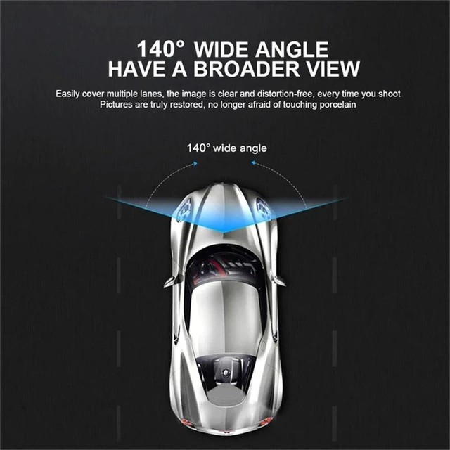 Alt view image 12 of 14 - Dual-Lens 1080P Dash Cam Front, Cabin & Rear Recording, Night Vision, Parking Monitor for Car Security Dual-lens without WiFi