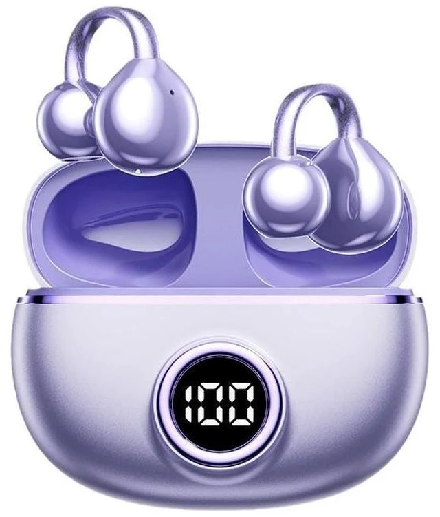 Alt view image 5 of 8 - AI Smart Translation Bluetooth Headset Clip-On Open-Ear, Bone Conduction, High-Quality Sound, Noise Cancelling, Waterproof, Bluetooth 5.4