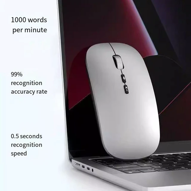 Alt view image 9 of 10 - V11 AI Wireless Mouse Voice Input, Smart Writing, PPT Control, Table Editing, Silent Click for Office - Silver