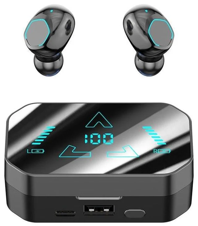 Alt view image 9 of 11 - M49 Wireless Bluetooth Headset Bluetooth 5.3, 1800mAh Charging Case, 5-6H Playtime, Mini High-End Design, In-Ear TWS Earbuds