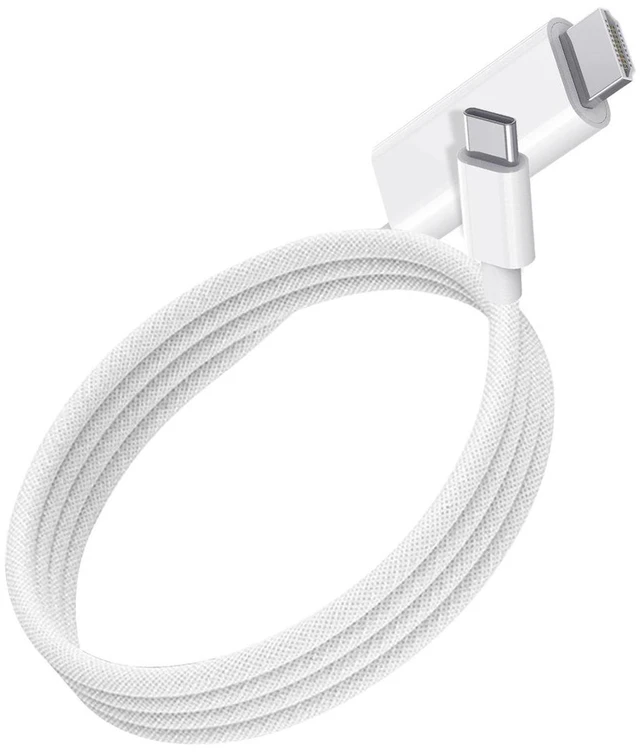 Alt view image 9 of 14 - 4K@60Hz USB-C to HDMI Cable Type-C Phone to TV Screen Mirroring Line, PD 100W Power Delivery for Laptop / MacBook - white