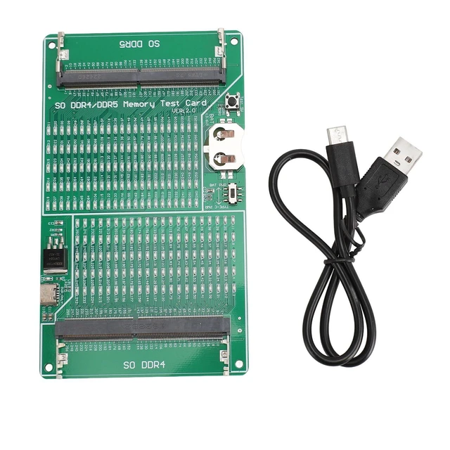 Alt view image 8 of 8 - DDR4/DDR5 Laptop Memory Tester 2-in-1 RAM Diagnostic Tool with LED Indicators, Pinpoint Fault Detection for Contact Issues, Damaged Resistors, and PCB Trace Breaks