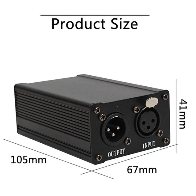 Alt view image 9 of 12 - 48V Phantom Power Supply for USB Condenser Microphones Anti-Noise & Stable Voltage Adapter