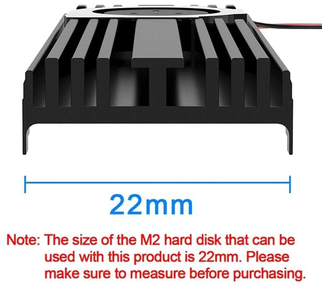 Alt view image 10 of 10 - M.2 Solid State Drive Heat Sink Sata Nvme Ngff Turbo Fan M2 Super Ssd Heat Sink Suitable for M2 Nvme Sata 2280 Pcie Ssd