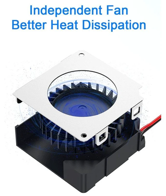 Alt view image 7 of 10 - M.2 Solid State Drive Heat Sink Sata Nvme Ngff Turbo Fan M2 Super Ssd Heat Sink Suitable for M2 Nvme Sata 2280 Pcie Ssd