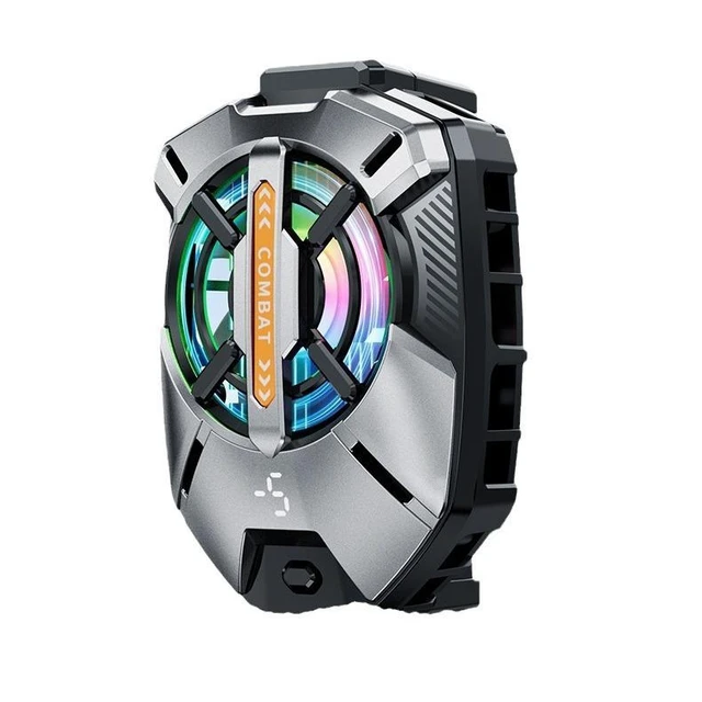 Alt view image 5 of 6 - FS09 Semiconductor Phone Cooler, 3-Level Adjustable Freeze Radiator with Digital Display TEC Cooling down to -3°C, RGB 7-Color Light, Silent Brushless Motor For Mobile Gaming & Live Streaming