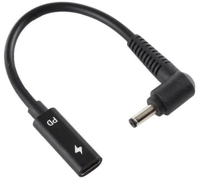 Alt view image 10 of 10 - USB-C to DC 4.0×1.35mm PD Charging Cable, 100W E-Mark Chip Type-C Male to 40135 DC Barrel Power Cord for ASUS ZenBook/VivoBook Laptops