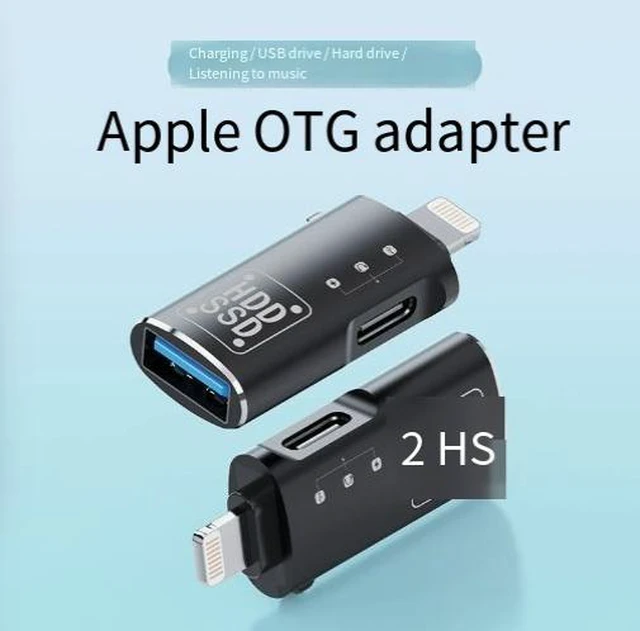 Alt view image 8 of 8 - USB-C to USB 3.0 OTG Adapter Type-C OTG Converter for iPhone 15/16/17 Pro/Max, iPad, MacBook, Android Phone/Tablet, Connect U-Disk/Mouse/Keyboard/Flash Drive, Support Data Sync & Fast Charging