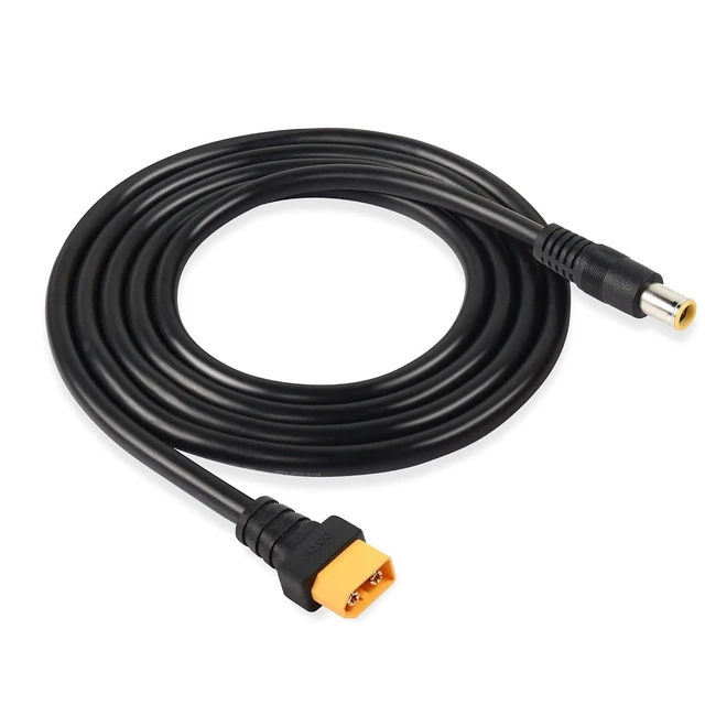 Alt view image 2 of 2 - DC 8mm to XT60 Power Cable, 5Ft DC7909 7.9mm x 5.5mm Male to XT-60 Male Adapter Cord for for Solar Panels Portable Power Station 14AWG 1.5m