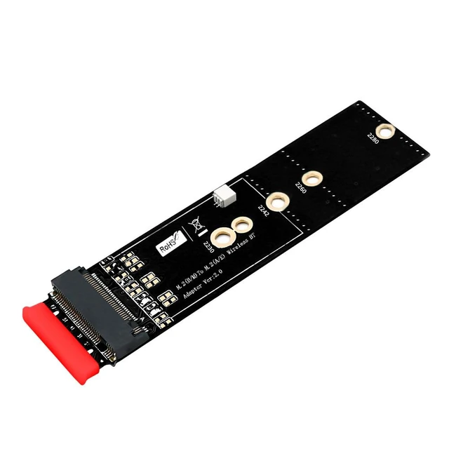 Alt view image 5 of 8 - M.2 Key A to Key B+M Adapter Convert Key A 2230 WiFi/Bluetooth Combo Card to Key B+M 2230/2242/2260/2280, Supports Intel 7265/8260/8265/9060, Plug-and-Play