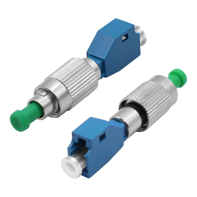 Alt view image 8 of 14 - LC to FC Fiber Optic Adapter FC/APC Male to LC/UPC Female Single Mode Simplex Hybrid Optical Adapter Converter Connector for Network Internet -2 Pcs