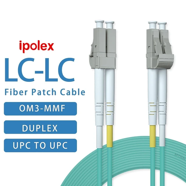Alt view image 12 of 12 - OM3 LC to LC Fiber Patch Cable, 10G Multimode Fiber Duplex LC 50/125m Fiber Optic Cable Cord, LSZH 80 Meter(263ft), Aqua