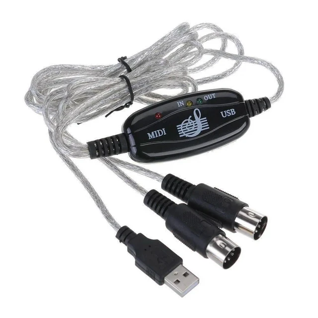 Alt view image 3 of 3 - FOR USB MIDI Cable Converter TO PC Music Keyboard Adapter USB TO Keyboard PC MIDI Interface Adapter Cable