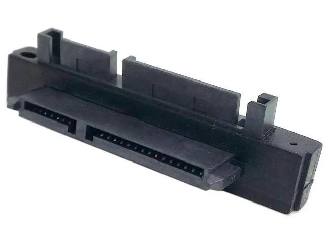 Alt view image 11 of 14 - 90 Degree Right Angled SATA 22Pin 7+15 Male to Female Extension Adapter, Integrated SATA Data & Power Converter for SSD HDD