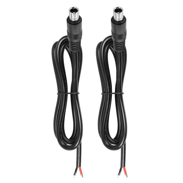 Alt view image 2 of 2 - 2 PCS DC8020 Connector Pigtail Cable, DC 8.0MM x 2.0MM Male Plug to Bare Wire Open End Power Cable, 1m, for Portable Power Station