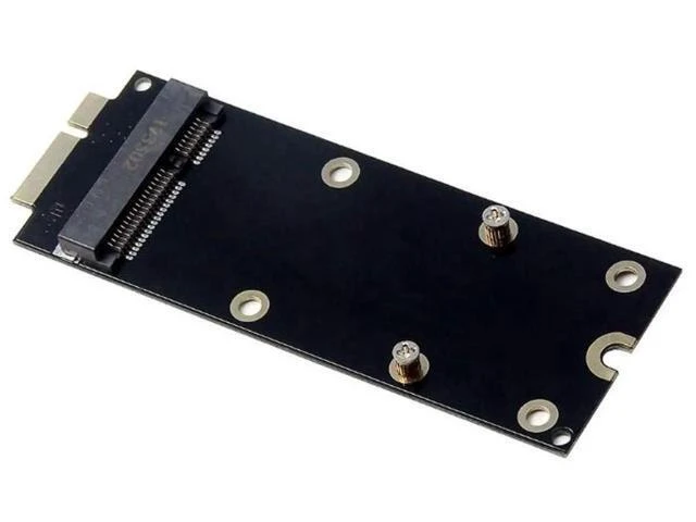 Alt view image 6 of 10 - mSATA Mini PCIe SATA SSD to 7+17Pin Adapter Card, 2012 MacBook Proprietary SSD Converter Compatible with A1425 A1398 MC975 MC976