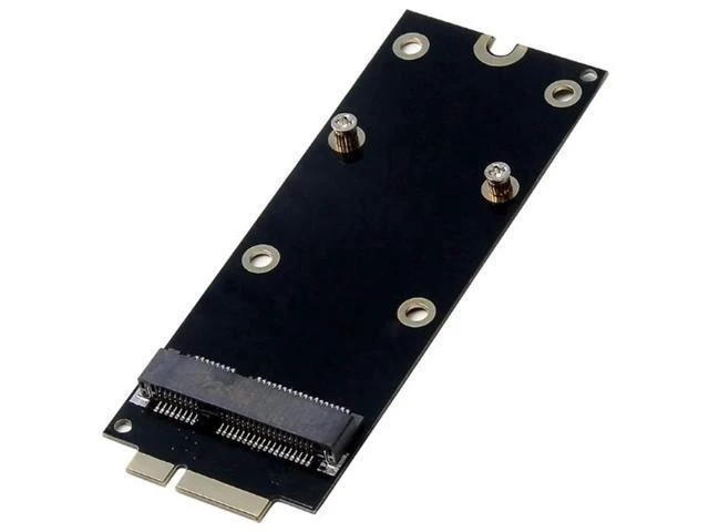 Alt view image 7 of 10 - mSATA Mini PCIe SATA SSD to 7+17Pin Adapter Card, 2012 MacBook Proprietary SSD Converter Compatible with A1425 A1398 MC975 MC976