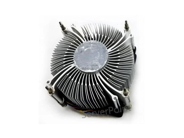 Alt view image 4 of 4 - 4 wires 644724-001 Desktop CPU Cooling Fan PC Heatsink Aluminum and plastic Cooling Fan