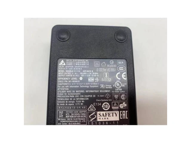Alt view image 4 of 4 - Delta ADP-66CR B 12V 5.5A 66W 5.5x2.5mm AC Adapter For DPS-60PB A 12V 5A 60W Monitor Laptop Power Supply Charger