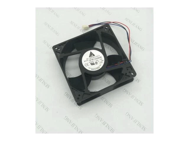Alt view image 2 of 2 - EFB1324SHE 4C58 DC 24V 1.38A 3-wire 127x127x38mm Server Cooler Fan