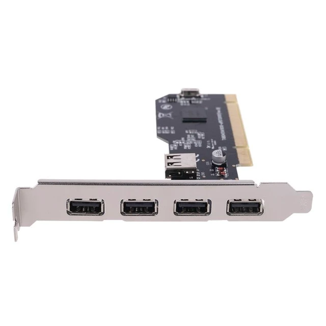 Alt view image 9 of 14 - PCI to 5-Port USB 2.0 Expansion Card USB 3.0 / 2.0 Desktop Adapter, NEC Chipset, 5 x USB 2.0 Ports, Internal PCI Controller Card for PC Upgrade