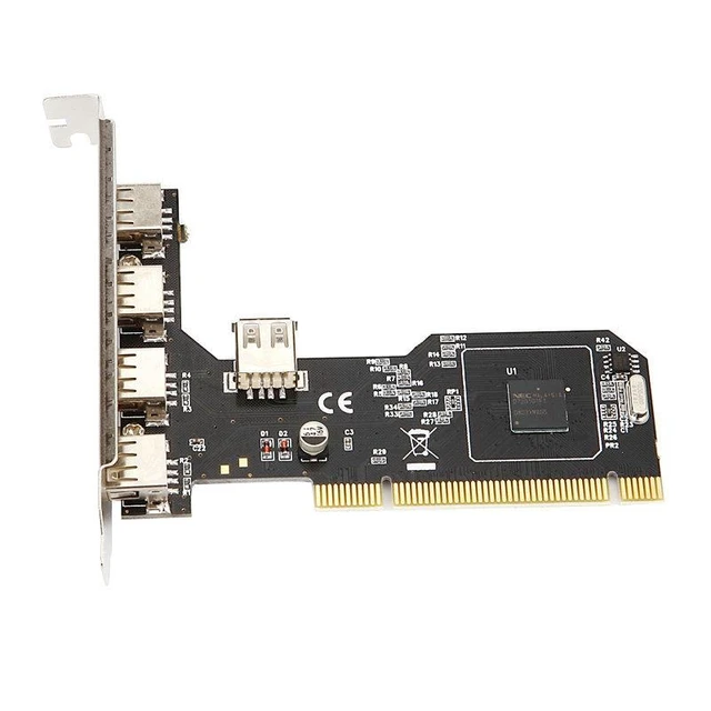 Alt view image 13 of 14 - PCI to 5-Port USB 2.0 Expansion Card USB 3.0 / 2.0 Desktop Adapter, NEC Chipset, 5 x USB 2.0 Ports, Internal PCI Controller Card for PC Upgrade