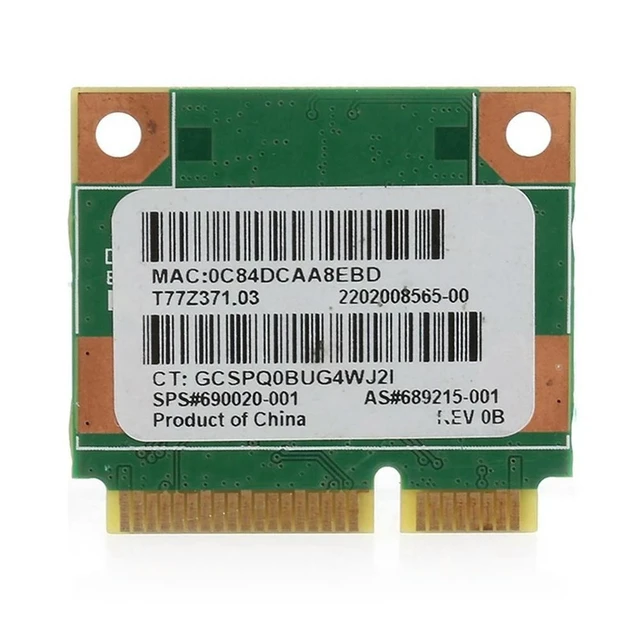 Alt view image 9 of 11 - Ruth's sister 10X RT3290 150Mbps Wi-Fi Wireless Network Card Bluetooth-Compatible For Pavilion G7-2000 Ralink 802.11B/G/N