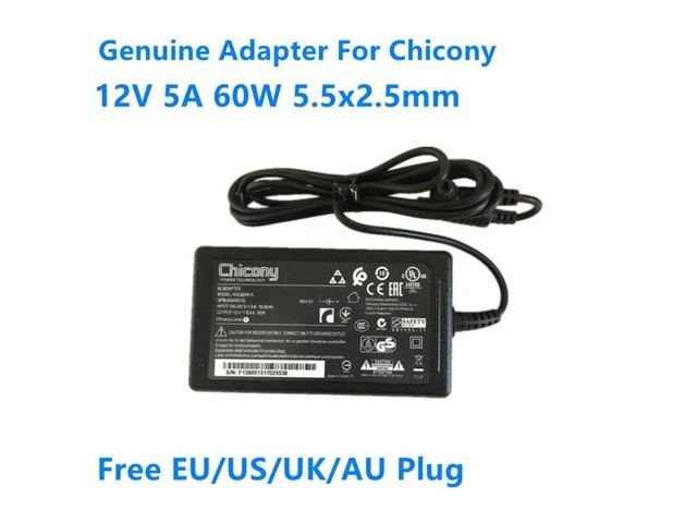 Alt view image 3 of 4 - Laptop Charger For LITEON PA-1600-2A-LF 12V 5A 60W Chicony A12-060N1A A060R010L 4.16A Power Supply Monitor AC Adapter