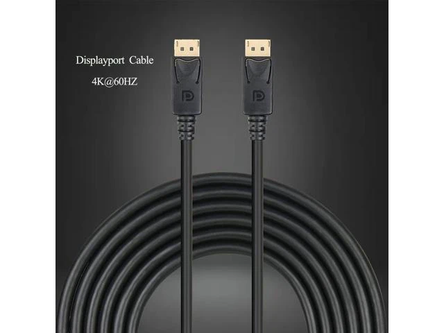 Alt view image 12 of 12 - DisplayPort to Displayport Cable 6 Feet Gold Plated Display Port to Display Port Cable 4K@60HZ Resolution(Male to Male) for DisplayPort Enabled Desktops and Laptops to Displays (2 Pack)