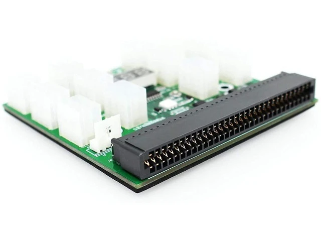 Alt view image 8 of 10 - 12V Power Supply Breakout Board Adapter, 12 x 6pin Port for Ethereum ETH BTC Mining Rigs Server PSU