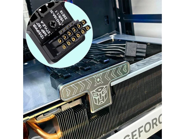 Alt view image 12 of 14 - Vszerda ATX3.0 GPU PCI-E 5.0 Connector, 90 Degree Down Angled 12V HPWR Power Modular to Three ATX 8P Adapter for 4080 5090TI 12+4P Graphics Card