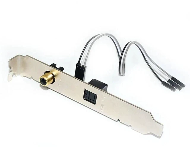 Alt view image 8 of 12 - 24Bit 192KHz Daughter Card SPDIF Optical Fiber Coaxial Digital Sound Card Baffle Black