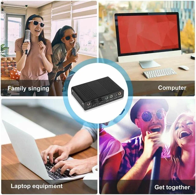 Alt view image 11 of 14 - 6 Channel 5.1 Optical SPDIF Sound Card USB Audio Output Adapter External for PC