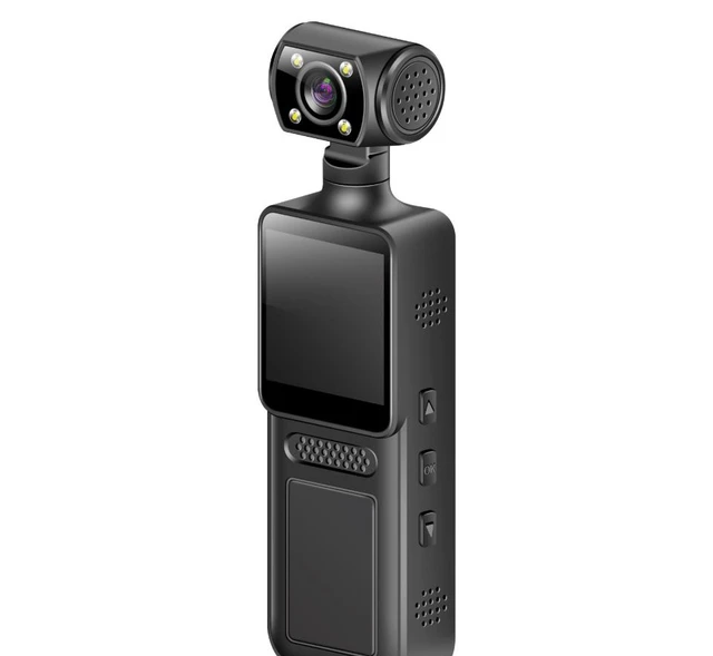 Alt view image 9 of 10 - 4K Clip-on Handheld Camcorder Portable Recorder, 4G, Outdoor Cycling Sports Camera, 1.3" Screen, LED Fill Light, 180° Rotation