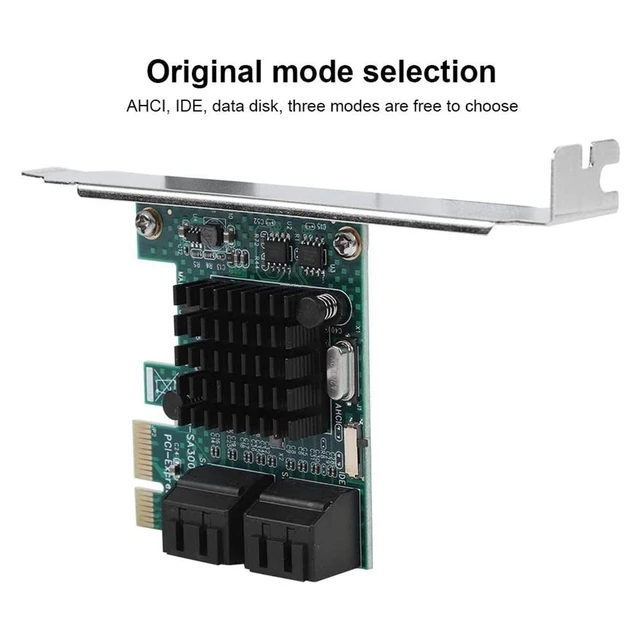 Alt view image 9 of 9 - PCIE to SATA Expansion Controller Expansion Card with 4 Ports 6G SATA Expansion Card for PCI Expansion Cards