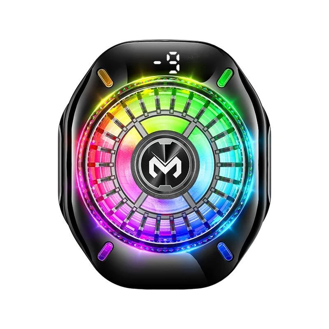 Alt view image 6 of 6 - CX10 AI Smart Semiconductor Phone Cooler, RGB Gaming Radiator with 3 Lighting Modes & 2 Cooling Modes Magnetic/Clip-on for Flat-Back Phones, 5V/2A Mobile Esports Accessory