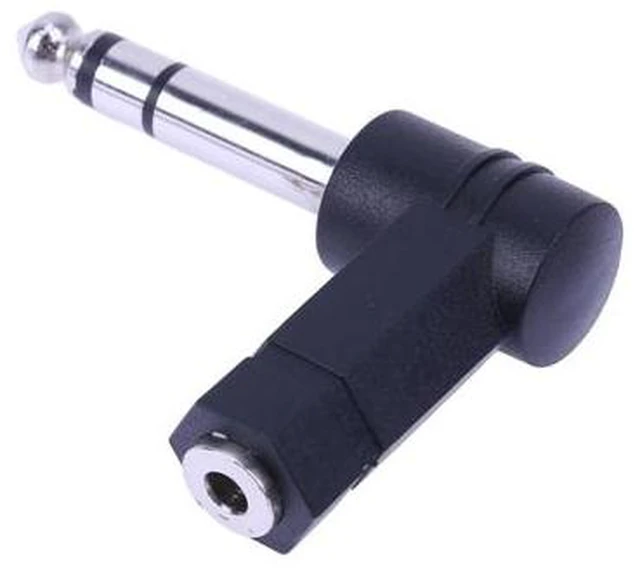 Alt view image 6 of 8 - 90° Degrees 3.5 to 6.35/6.5mm 1/4" Mono Jack Stereo Speaker Audio Adapter Plug 3.5mm TRS Connector Converter AUX Headphone Cable