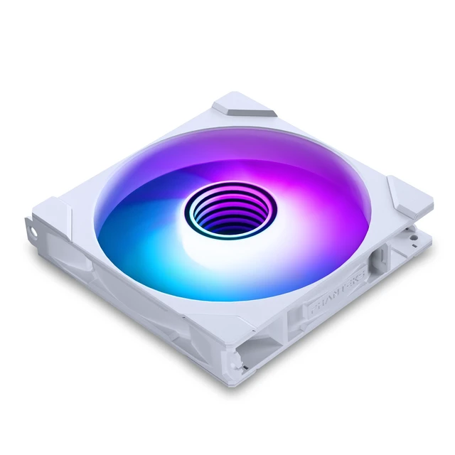 Alt view image 2 of 8 - Phanteks M25-140 Gen2 Reversed Blade, 140mm ARGB High Performance Cooling Fans, Daisy-chain Unified Fan Frame, Infinity Mirror hub, single cable connection, White