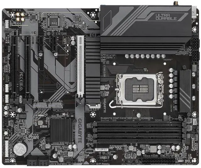 Alt view image 13 of 17 - Gigabyte Z790 D AX Motherboard LGA 1700 DDR5 ATX HDMI DP Wi-Fi 6E M.2 PCIe HDMI