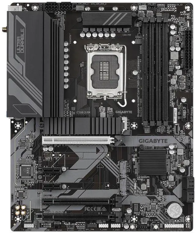 Alt view image 12 of 17 - Gigabyte Z790 D AX Motherboard LGA 1700 DDR5 ATX HDMI DP Wi-Fi 6E M.2 PCIe HDMI