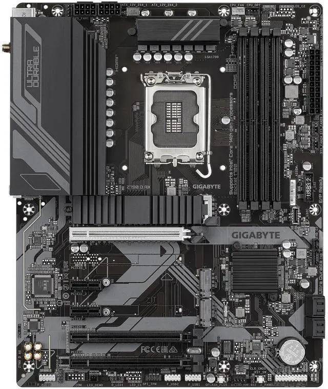 Alt view image 17 of 17 - Gigabyte Z790 D AX Motherboard LGA 1700 DDR5 ATX HDMI DP Wi-Fi 6E M.2 PCIe HDMI