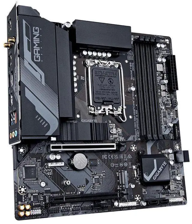 Alt view image 15 of 18 - GIGABYTE B760M GAMING X AX DDR5 (LGA 1700 Intel B760 M-ATX Motherboard with DDR5, Dual M.2, PCIe 4.0, Front USB 3.2 Gen 2 Type-C, 2.5GbE LAN, Q-Flash Plus, PCIe EZ-Latch)
