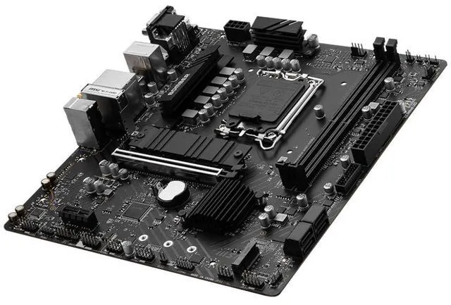 Alt view image 9 of 10 - MSI B760M BOMBER WIFI DDR4 motherboard Supports 12th/13th/14th Gen Intel® Core Processors, Pentium® Gold and Celeron® Processors (LGA 1700)